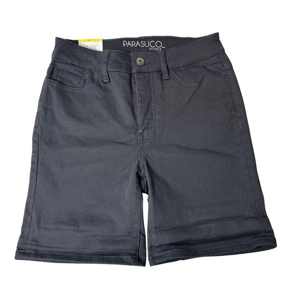 Parasuco Women’s Dark Grey Mid-Rise Jean Shorts | Size 6 - Picture 1 of 3